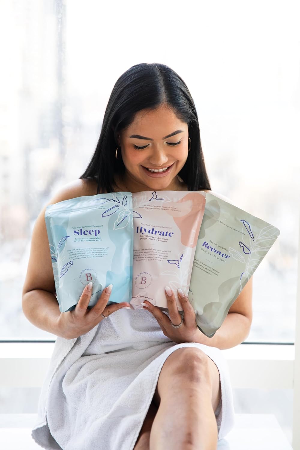 The Bathologist Sleep Fizzy Bath Soak, Made with Essential Oils, Magnesium Sulfate, Dead Sea Salt & Aloe Botanicals, Lavender & Fresh Mint for Restful Sleep and Stress Relief, 907g