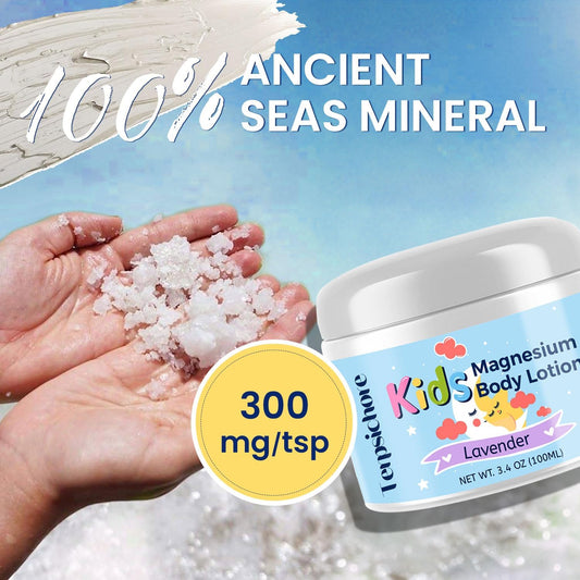 Magnesium Lotion for Kids Sleep & Calm – Natural Bedtime Relaxation for Babies, Toddlers & Juniors (100 mL)