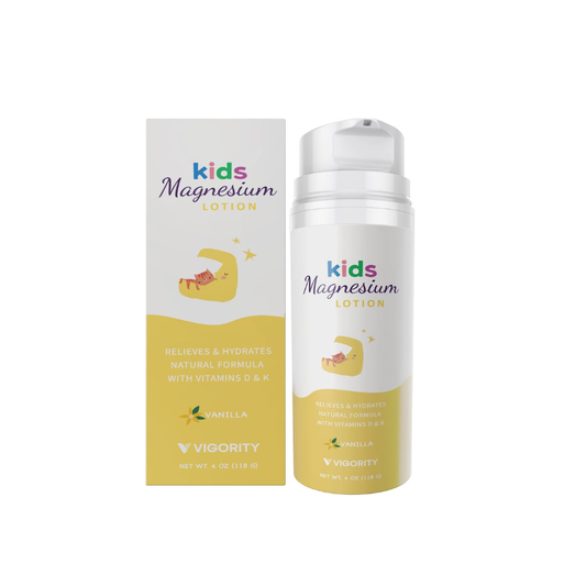 Magnesium Lotion for Kids & Babies – Calming Bedtime Body Cream with Natural Lavender & Shea Butter