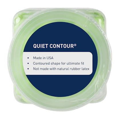 Flents Foam Ear Plugs, 50 Pair for Sleeping, Snoring, Loud Noise, Traveling, Concerts, Construction, & Studying, Contour to Ear, NRR 33, Clear,