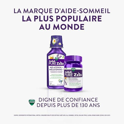 Vicks ZzzQuil PURE Zzzs Melatonin Sleep Aid Gummies – 48 Count