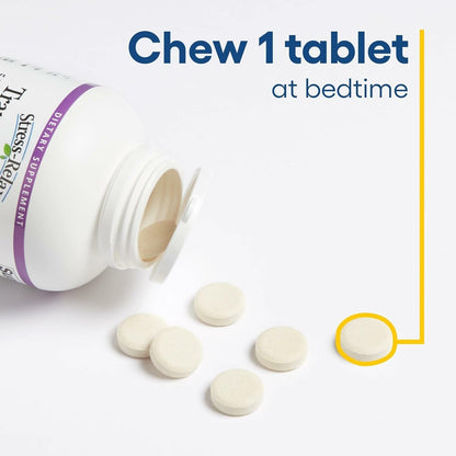 Natural Factors - Stress-Relax Tranquil Sleep, 5-HTP, Suntheanine & Melatonin, 120 Chewable Tablets