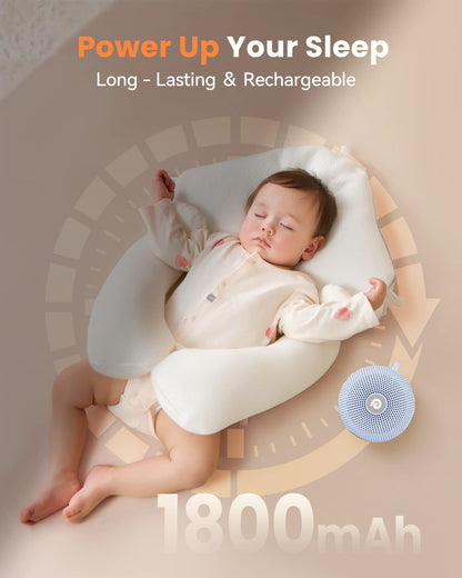 Dreamegg White Noise Machine - Portable Sound Machine for Baby Adult, Features Powerful Battery, 21 Soothing Sounds for Sleeping, Rechargeable Sleep Aid Sound Machine Baby for Home Travel Nursery Gift