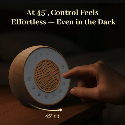 Housbay White Noise Machine with 31 Soothing Sounds, 5W Loud Stereo Sound, Auto-Off Timer, Adjustable Volume, Sleep Sound Machine for Baby, Kid, Adult -Wood Grain