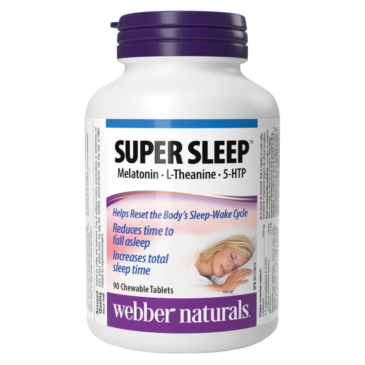 Webber Naturals Super Sleep – 90 Chewable Tablets