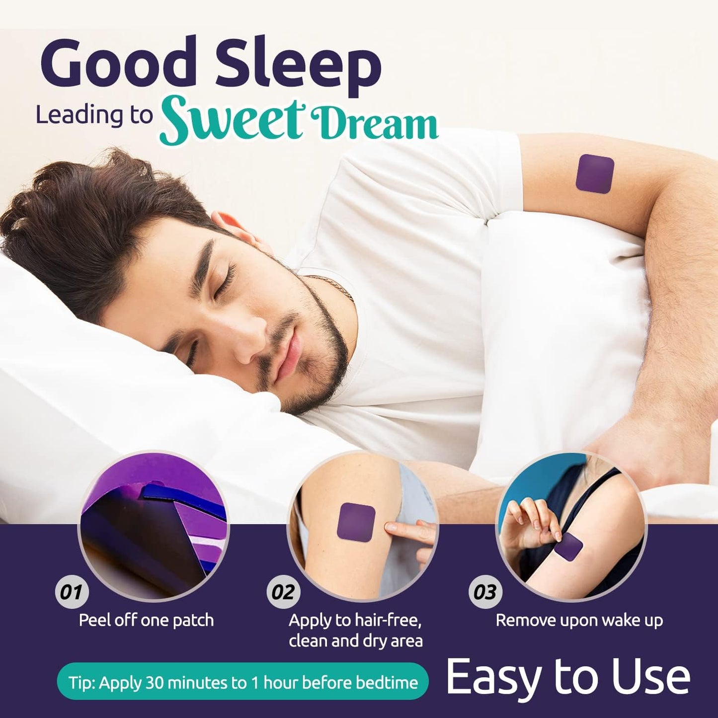 Sleep Patches for Adults – Upgraded, Easy-to-Use 60-Patch Set