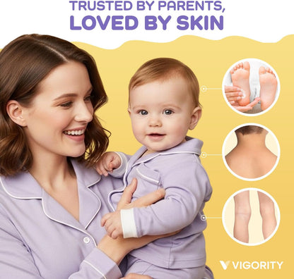 Magnesium Lotion for Kids & Babies – Calming Bedtime Body Cream with Natural Lavender & Shea Butter