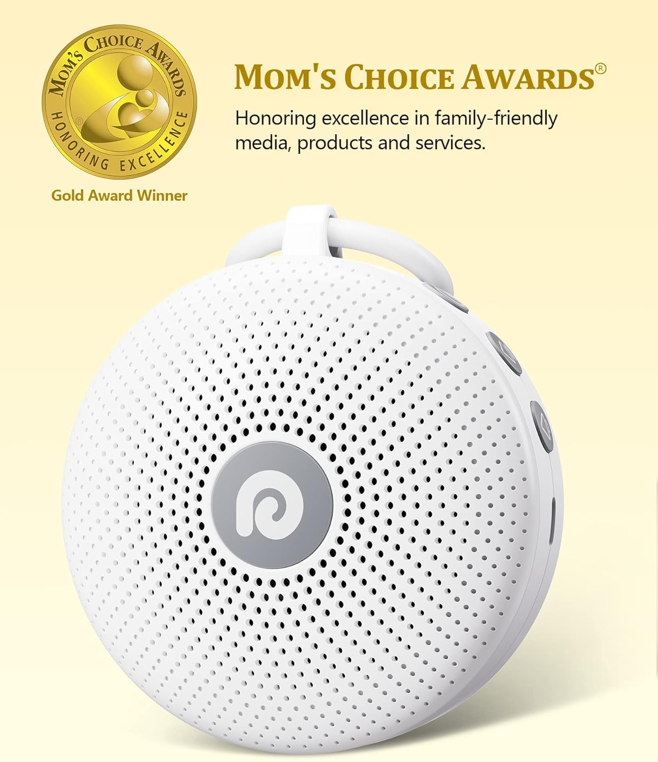 Dreamegg White Noise Machine - Portable Sound Machine for Baby Adult, Features Powerful Battery, 21 Soothing Sounds for Sleeping, Rechargeable Sleep Aid Sound Machine Baby for Home Travel Nursery Gift