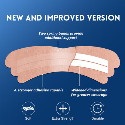 50Pcs Nasal Strips for Snoring, Extra Strength Nose Strips Breathing, Nose Tape for Sports and Sleep, Anti Snoring Strips Help Stop Snoring and Nasal Congestion Relief