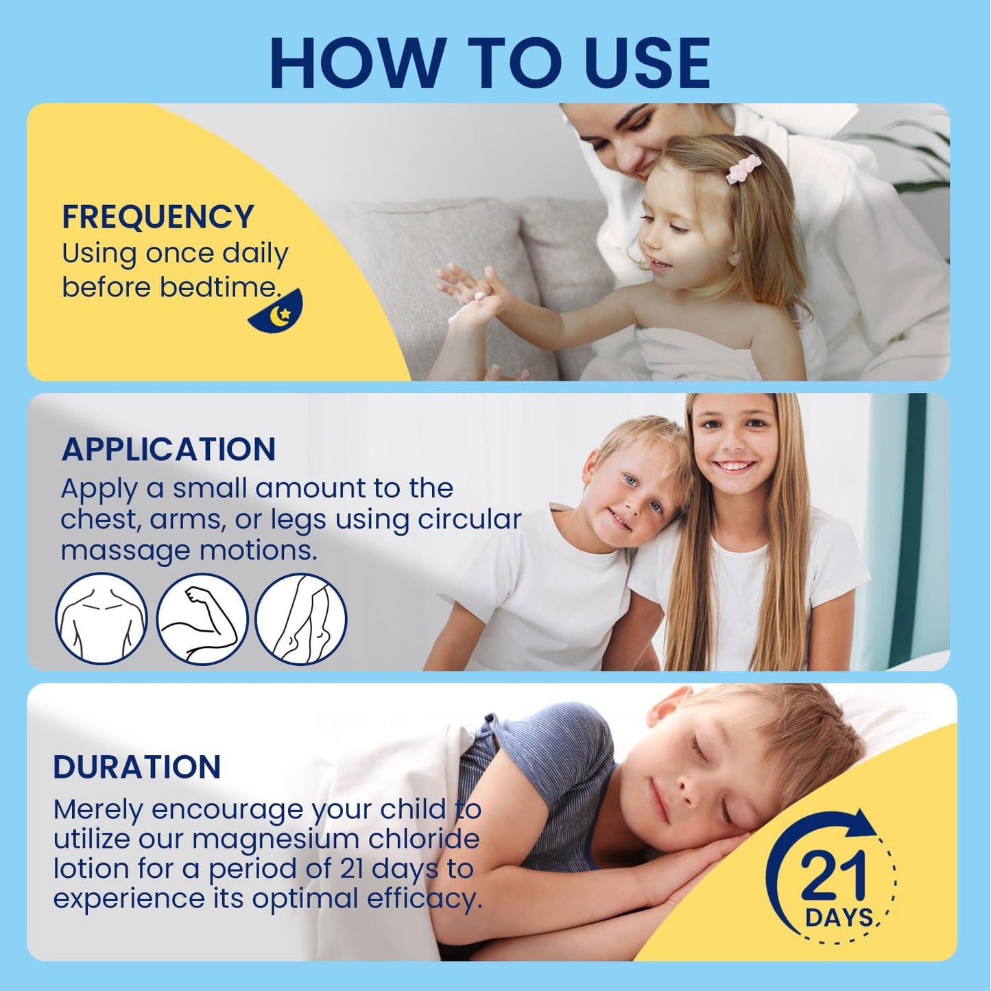 Magnesium Lotion for Kids Sleep & Calm – Natural Bedtime Relaxation for Babies, Toddlers & Juniors (100 mL)