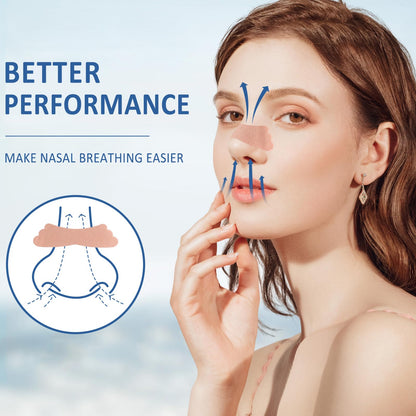 50Pcs Nasal Strips for Snoring, Extra Strength Nose Strips Breathing, Nose Tape for Sports and Sleep, Anti Snoring Strips Help Stop Snoring and Nasal Congestion Relief