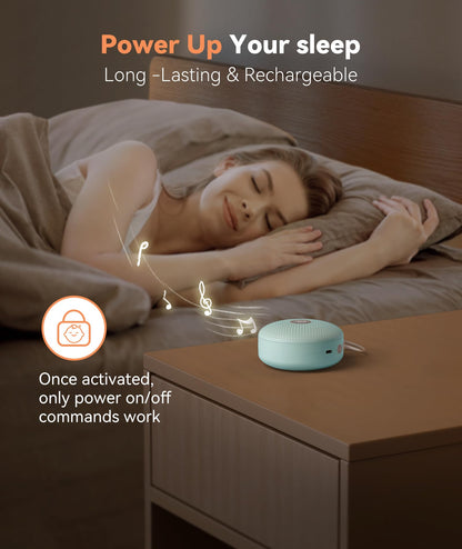 Dreamegg White Noise Machine - Portable Sound Machine for Baby Adult, Features Powerful Battery, 21 Soothing Sounds for Sleeping, Rechargeable Sleep Aid Sound Machine Baby for Home Travel Nursery Gift