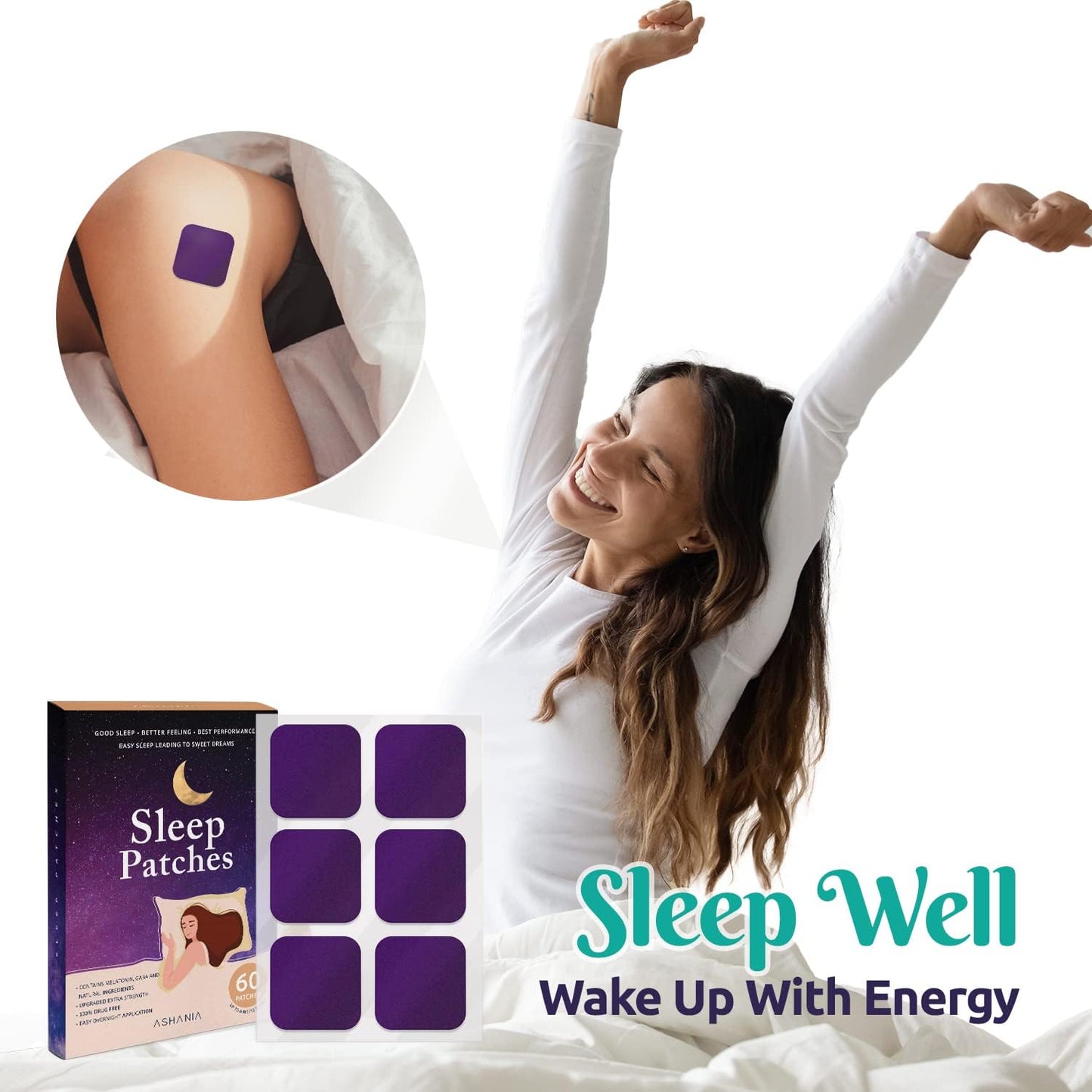 Sleep Patches for Adults – Upgraded, Easy-to-Use 60-Patch Set