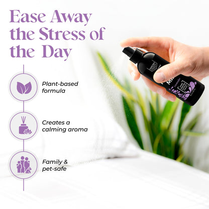 Aromasong Lavender Pillow Spray - All Natural Calming Linen & Bedtime Mist for Deep Sleep - Aromatherapy Botanical Essential Oils for Sleeping - for Relaxing Stress Fragrance Scent