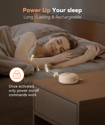 Dreamegg White Noise Machine - Portable Sound Machine for Baby Adult, Features Powerful Battery, 21 Soothing Sounds for Sleeping, Rechargeable Sleep Aid Sound Machine Baby for Home Travel Nursery Gift