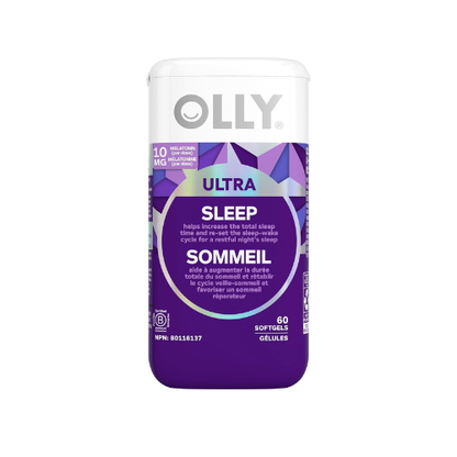 OLLY Ultra Strength Sleep Softgels – 10 mg Melatonin with L-Theanine, Magnesium & Botanical Blend | Chamomile, Passionflower & Lemon Balm | Gluten-Free | 60 Softgels