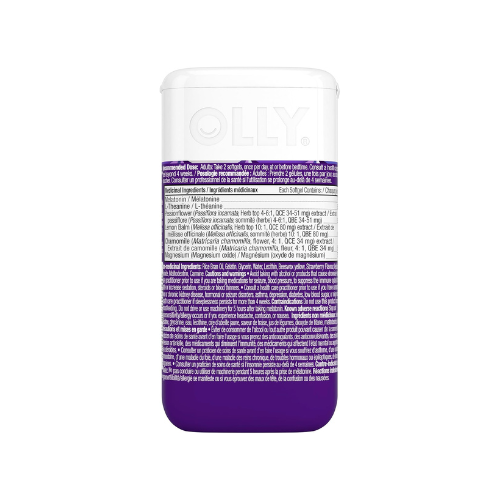 OLLY Ultra Strength Sleep Softgels – 10 mg Melatonin with L-Theanine, Magnesium & Botanical Blend | Chamomile, Passionflower & Lemon Balm | Gluten-Free | 60 Softgels