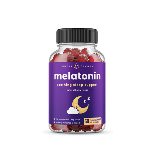 Kids Sleep Gummies , Drug-Free , Vegan Natural Berry Flavour , 60 Gummies